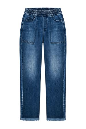 Jeans in cotone blu FENDI KIDS | JMF428AMHXF0QG0